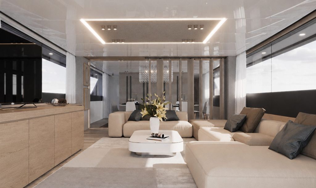 TM41 41m motor yacht — interior