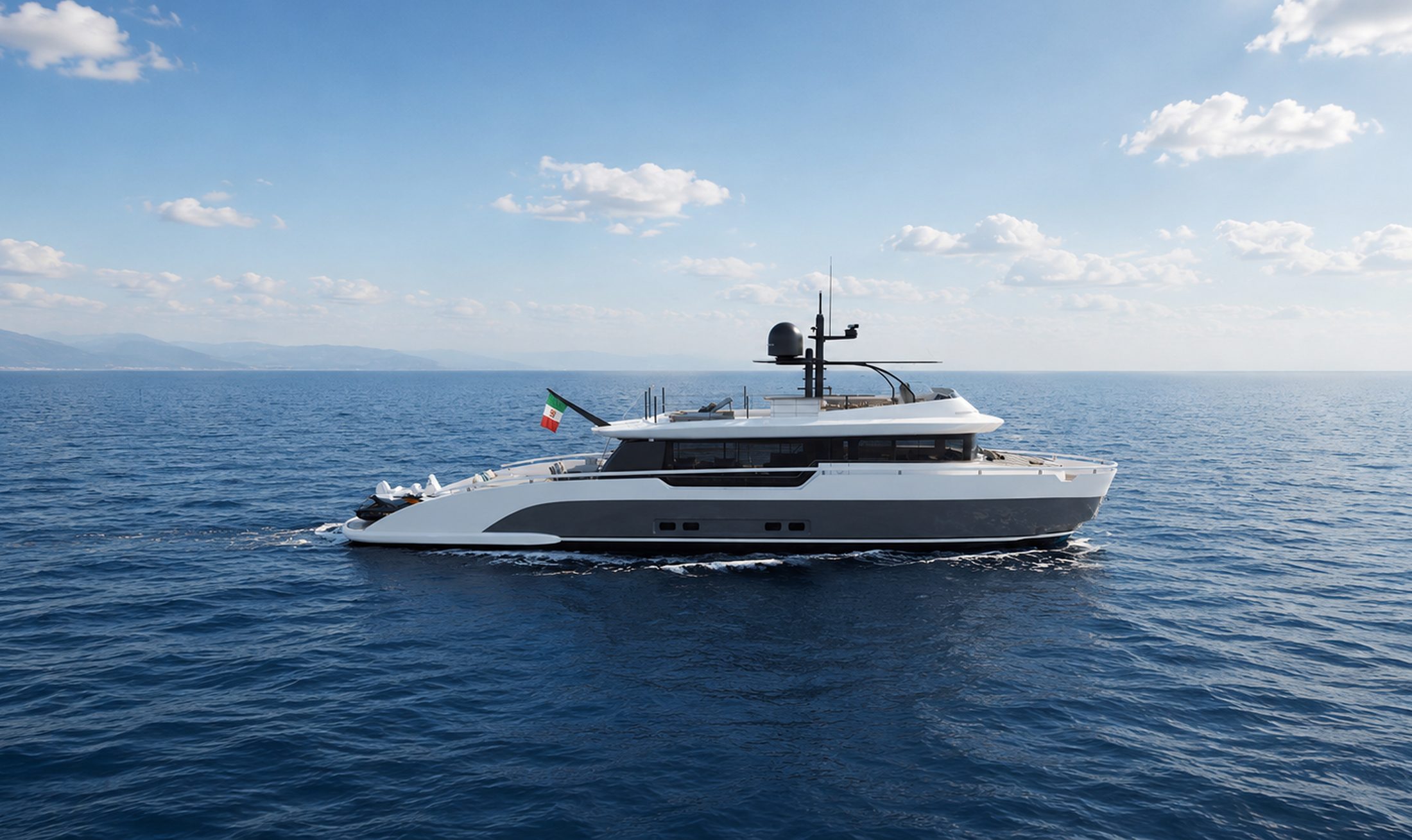 TM90 27m motor yacht — exterior