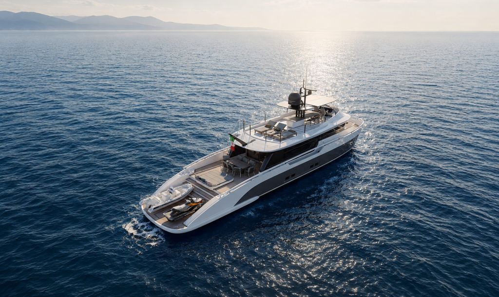TM90 27m motor yacht — exterior