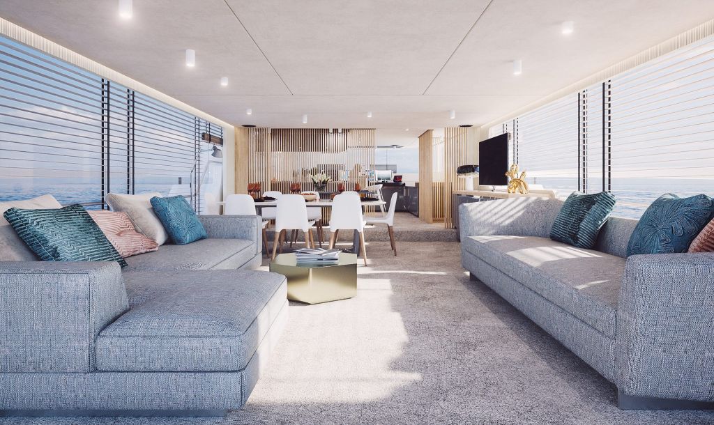 TM90 27m motor yacht — interior