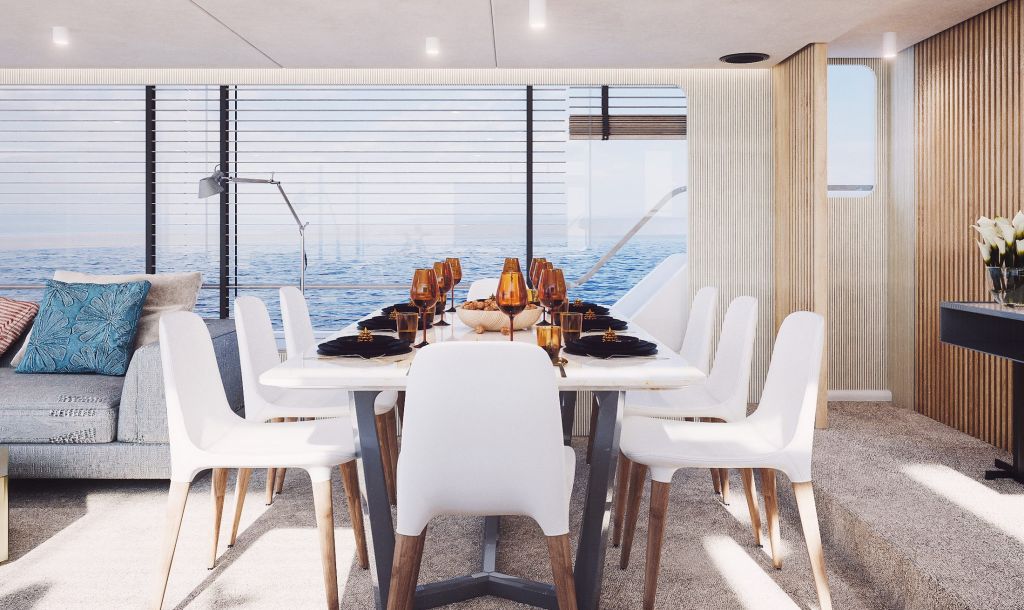 TM90 27m motor yacht — interior